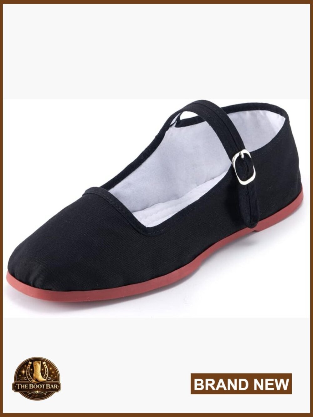 Classic China Flats, Cotton Mary Janes, Chinese Tai Chi Shoes - Hand-Stitched,